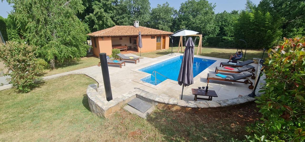 Sunny Garden Villa With Pool Loborika Dış mekan fotoğraf