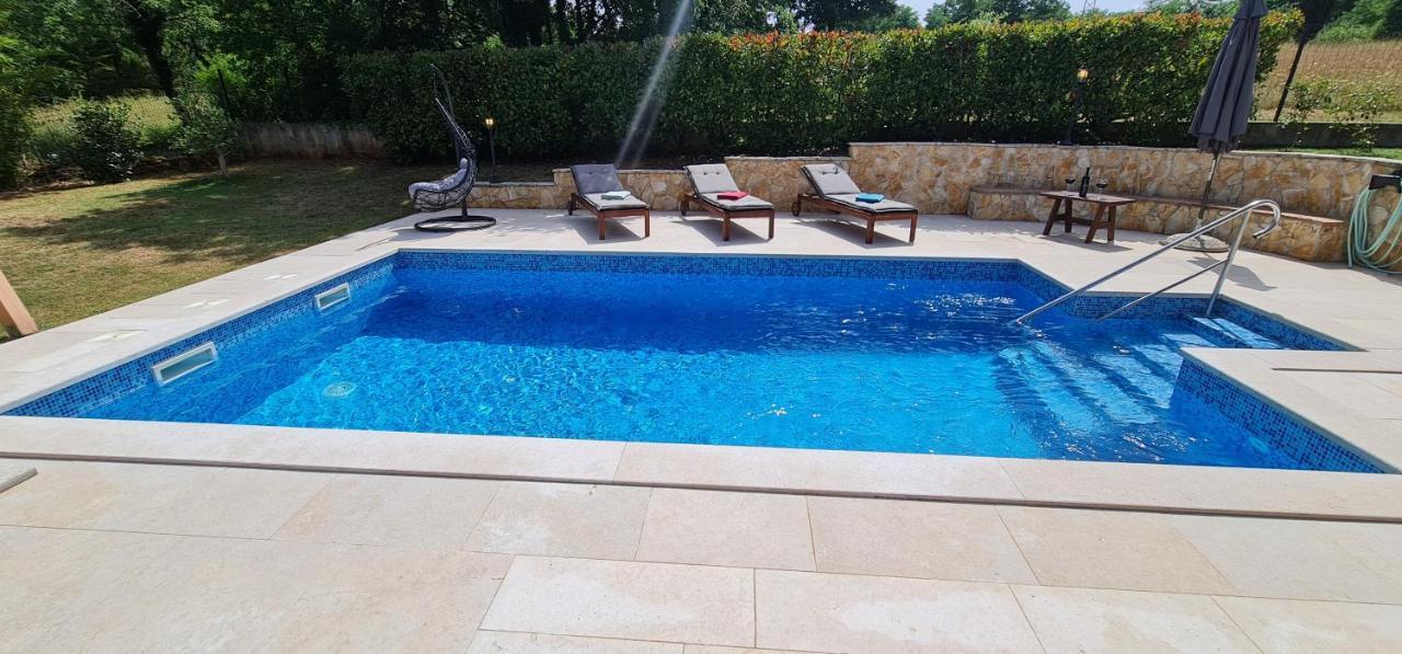 Sunny Garden Villa With Pool Loborika Dış mekan fotoğraf