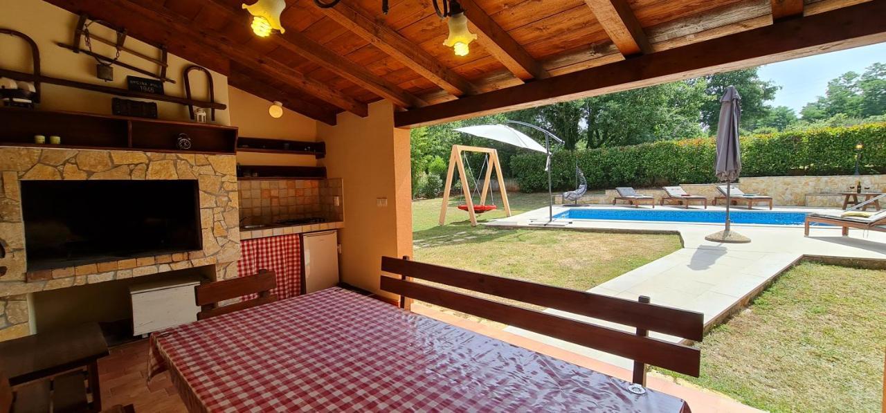 Sunny Garden Villa With Pool Loborika Dış mekan fotoğraf